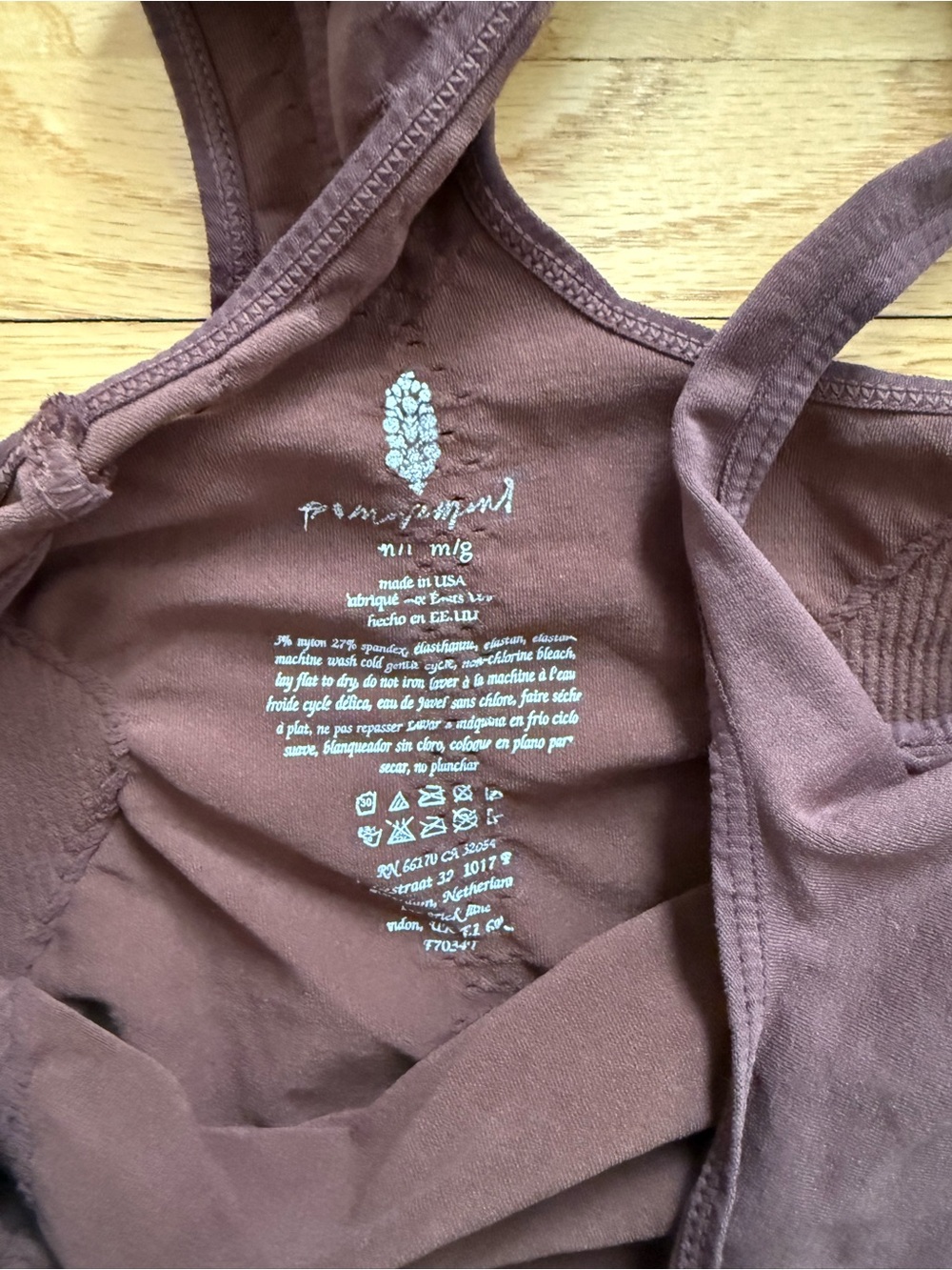 Free People squareneck active tank top - size medium/large - Picture 3 of 4